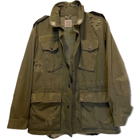 ❤️SOLD❤️FURST OF A KIND Army Green Jacket - Picture 1 of 9